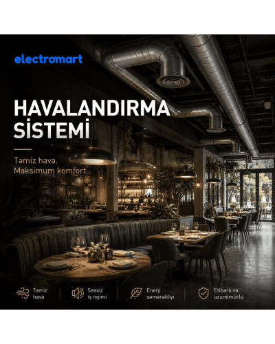Restoran üçün havalandırma sistemi